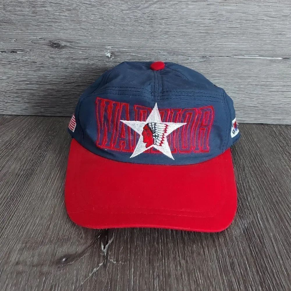 Indianhead Warrior Hat Korean War 7 Panel Cap US Army Blue Second to None!